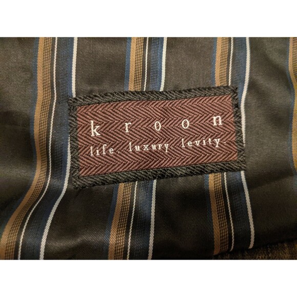 KROON Shooting Hunting Corduroy Colorblock Brown Waistcoat Vest Men XL nwot - Picture 4 of 5